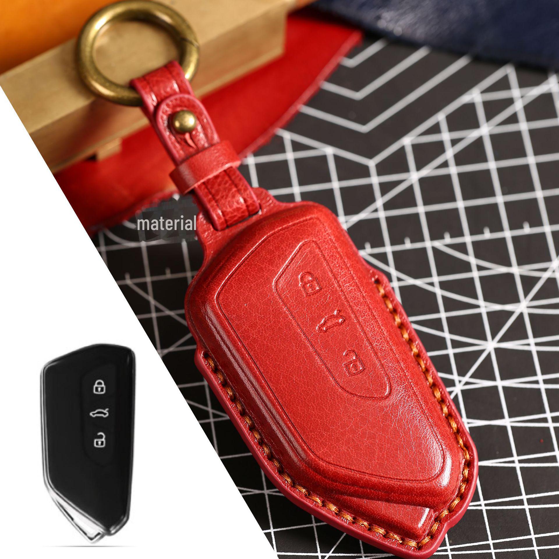 Оригинальный защитный чехол для автомобильного ключа из коровьей кожи для Volkswagen Golf 8 красный
Оригинальный защитный чехол для автомобильного ключа из коровьей кожи для Volkswagen Golf 8 красный