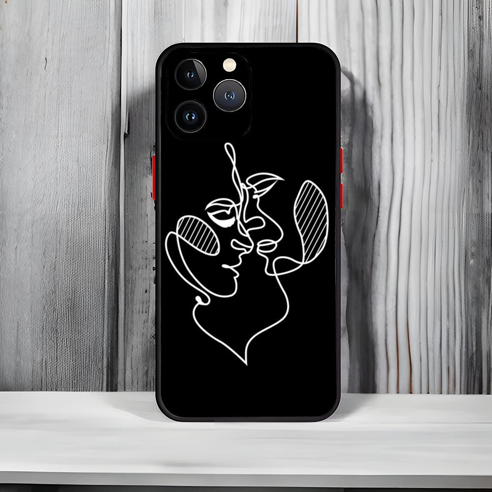 Sexy Line Lover Couple Kiss Art Phone Case Black Matte Thin Phone Case For iPhone17 16 15 14 13 ProMax iphone17air
Sexy Line Lover Couple Kiss Art Phone Case Black Matte Thin Phone Case For iPhone17 16 15 14 13 ProMax iphone17air