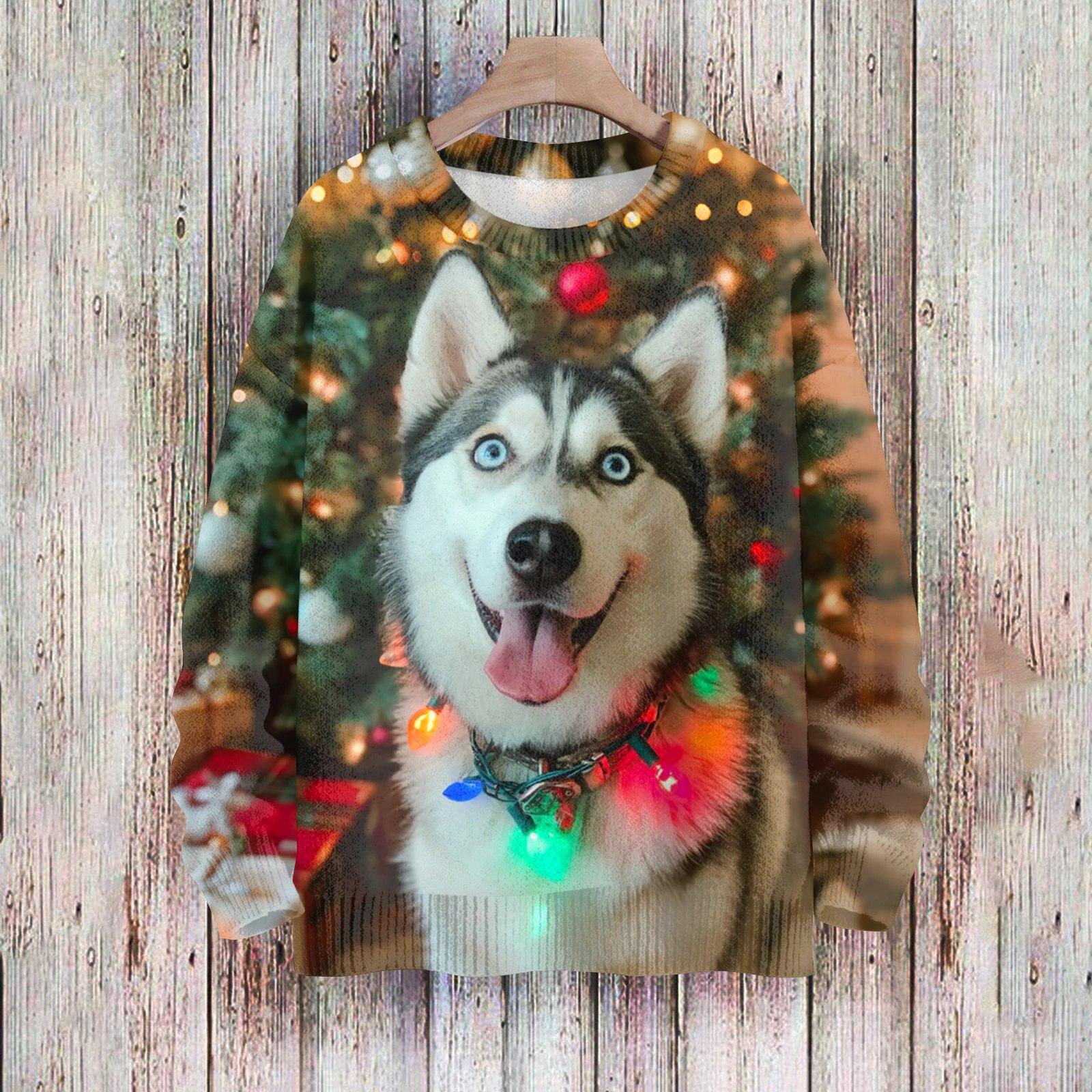 Рождественские толстовки для женщин Вязаный свитер Милая рубашка Осенний свитер с круглым вырезом Топы XXL
Рождественские толстовки для женщин Вязаный свитер Милая рубашка Осенний свитер с круглым вырезом Топы XXL