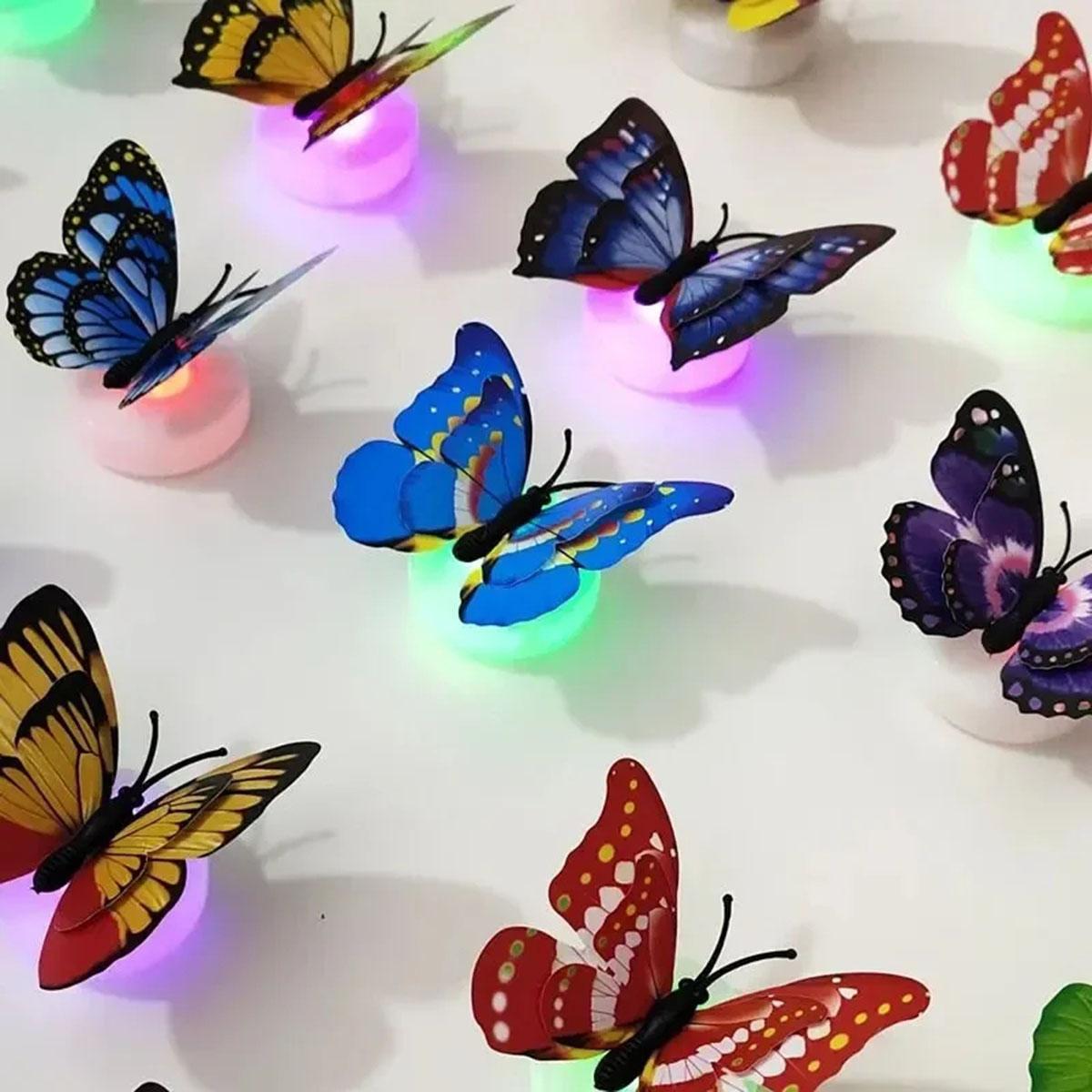 Ranpo Hot Butterfly Night Light Creative Funny Colorful Glowing Butterfly Light Stickable Diy LED House Decorative Wall Lights
Ranpo Hot Butterfly Night Light Creative Funny Colorful Glowing Butterfly Light Stickable Diy LED House Decorative Wall Lights