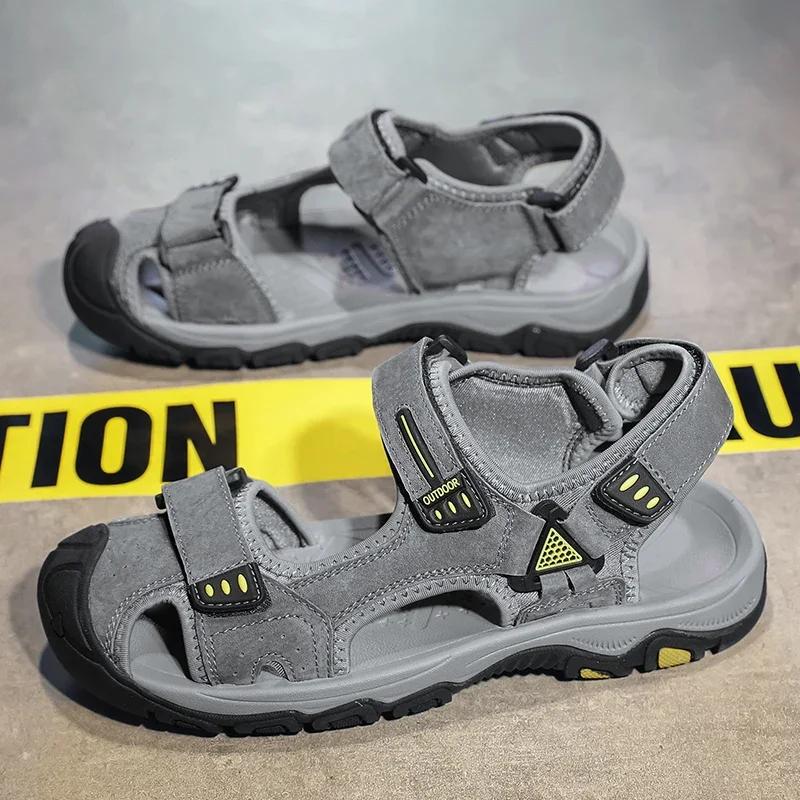 Summer Baotou Men Sandals Outdoor Sports Anti-collision Men s Shoes Soft Rubber Lightweight Hiking Shoes Flat Black Flip-flops 45 хакі
Summer Baotou Men Sandals Outdoor Sports Anti-collision Men s Shoes Soft Rubber Lightweight Hiking Shoes Flat Black Flip-flops 45 хакі