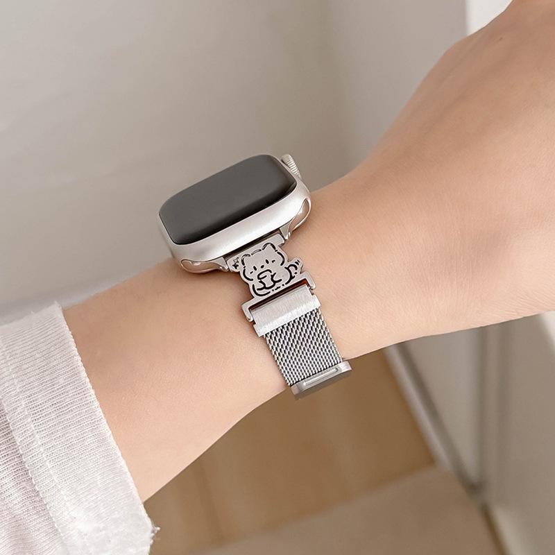Compatible with Apple Watch 10/11: Puppy & Kitten Milanese Mesh Strap with Magnetic Buckle S10/11 42mm: 38/40/41mm Compatible
Compatible with Apple Watch 10/11: Puppy & Kitten Milanese Mesh Strap with Magnetic Buckle S10/11 42mm: 38/40/41mm Compatible