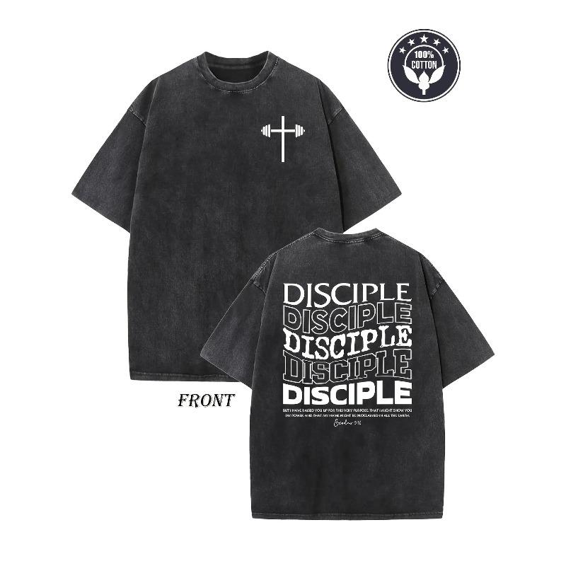 Men S Heavyweight Vintage Washed Cotton T-Shirt - Christian Faith Apparel for Casual Attire, Loose Streetwear with Double-Sided Print, Round Neck S чёрный
Men S Heavyweight Vintage Washed Cotton T-Shirt - Christian Faith Apparel for Casual Attire, Loose Streetwear with Double-Sided Print, Round Neck S чёрный