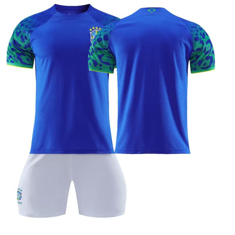 2223 Brazil away blue No. 20 Vinicius 10 Neymar 18 Jesus jersey set Football jersey #16
2223 Brazil away blue No. 20 Vinicius 10 Neymar 18 Jesus jersey set Football jersey #16