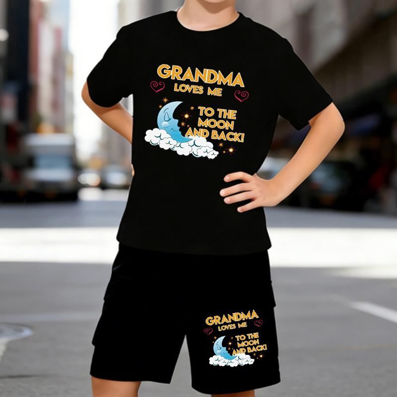 Boys 2 Piece NANA Themed Printed Outfit, Short Sleeve T-Shirt and Shorts Set for Kids Age 5-14,white,Black Sporty Casual Summer Clothes 5-6 Years чёрный
Boys 2 Piece NANA Themed Printed Outfit, Short Sleeve T-Shirt and Shorts Set for Kids Age 5-14,white,Black Sporty Casual Summer Clothes 5-6 Years чёрный
