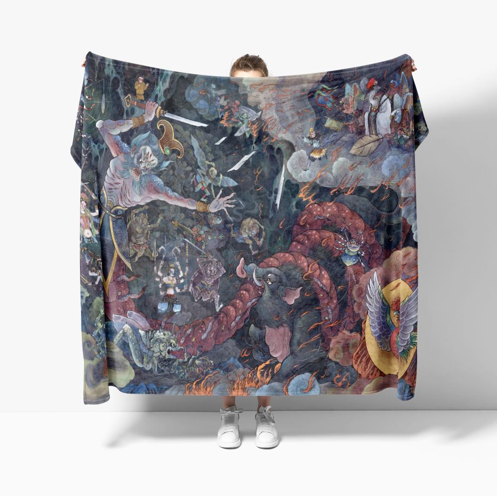 Exquisite painting scroll Flannel Throw Blanket Series Game Print Blankets Sofa Decoration Black Myth Wukong blankets Cozy Soft 75x90cm
Exquisite painting scroll Flannel Throw Blanket Series Game Print Blankets Sofa Decoration Black Myth Wukong blankets Cozy Soft 75x90cm