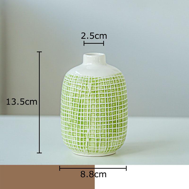 Colorful Grid Texture Ceramic Vase Creative Plant Pot Table Decoration Flower Arrangement Floral Vases Room Aesthetic Decor
Colorful Grid Texture Ceramic Vase Creative Plant Pot Table Decoration Flower Arrangement Floral Vases Room Aesthetic Decor
