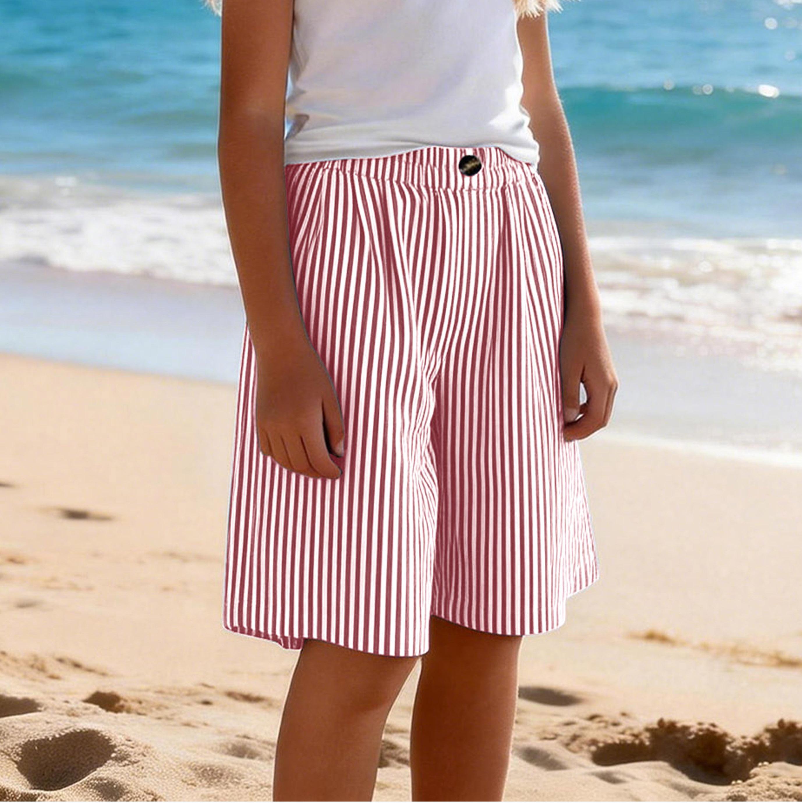 Children s Fashionable Cute Striped Elastic Waist Pocket Casual Girls Shorts 160 червоний
Children s Fashionable Cute Striped Elastic Waist Pocket Casual Girls Shorts 160 червоний