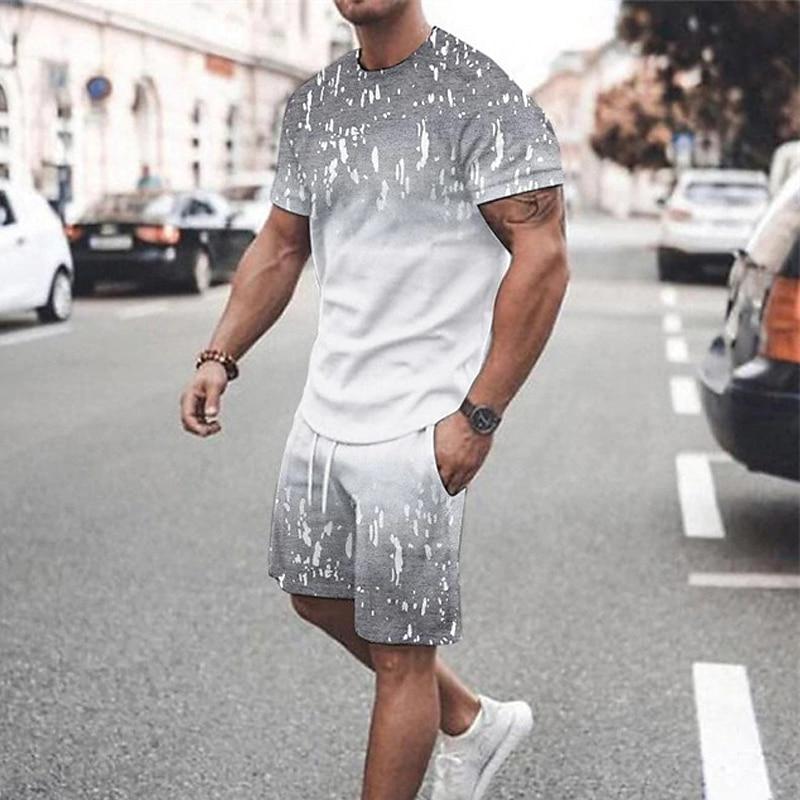 Men s Graphic Gradient 2pcs Tees sets Tee Set Short Sleeve Short Pants Crew Neck Fashion Lightweight Basic Street Daily Sports Print 3XL
Men s Graphic Gradient 2pcs Tees sets Tee Set Short Sleeve Short Pants Crew Neck Fashion Lightweight Basic Street Daily Sports Print 3XL