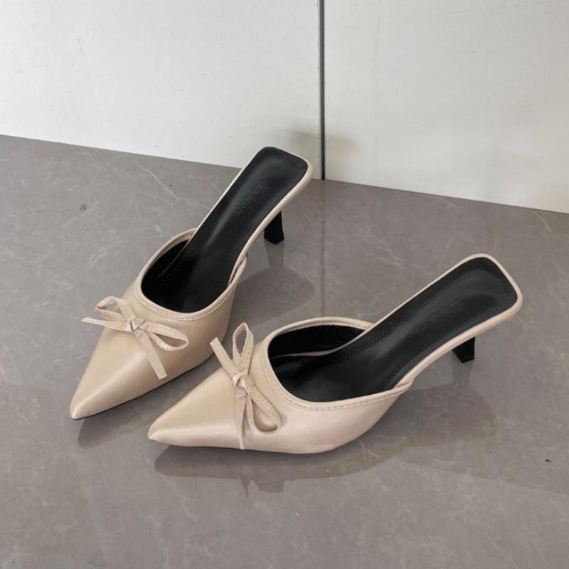 Designer Spring Summer High Heel Women Slippers Fashion Cover Toe Slip On Slide Ladies Elegant Butterfly-knot Dress Sandalias 35 бежевий
Designer Spring Summer High Heel Women Slippers Fashion Cover Toe Slip On Slide Ladies Elegant Butterfly-knot Dress Sandalias 35 бежевий