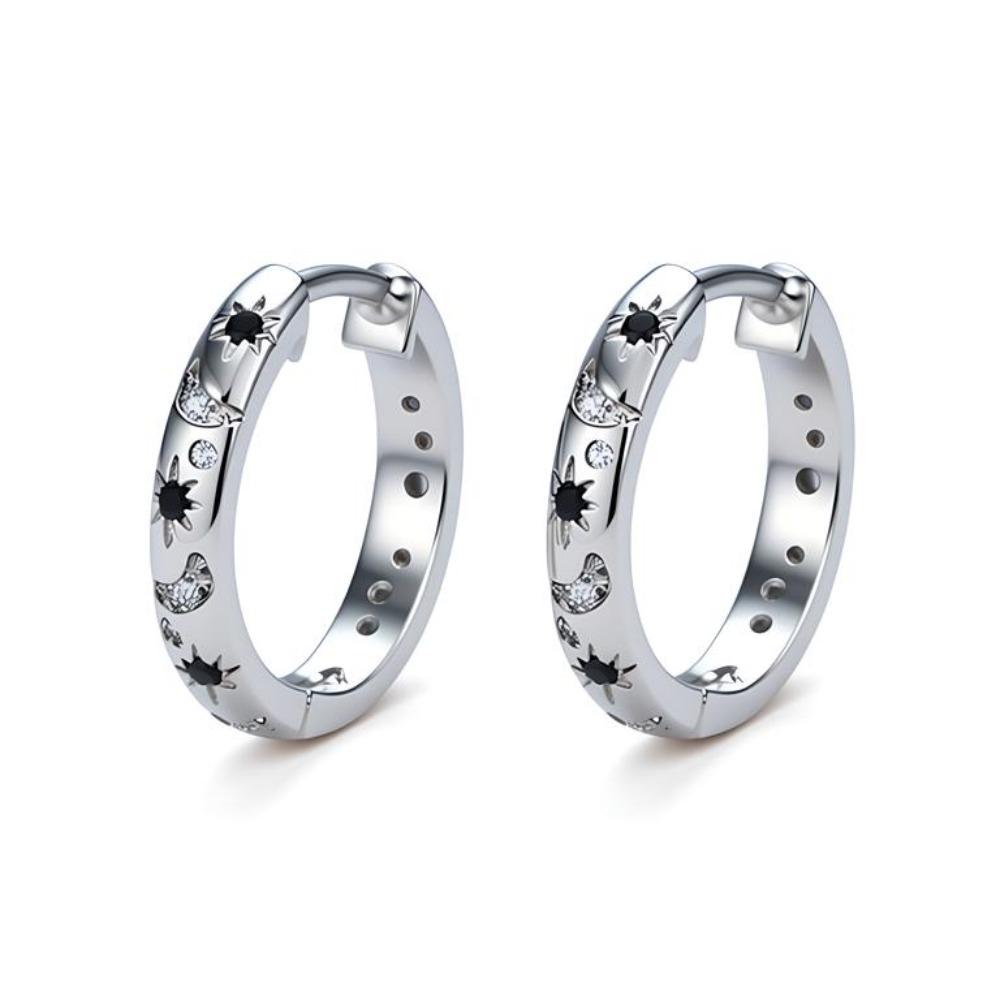 Ювелирные серьги-кольца с черным камнем и черным камнем для женщин
Ювелирные серьги-кольца с черным камнем и черным камнем для женщин