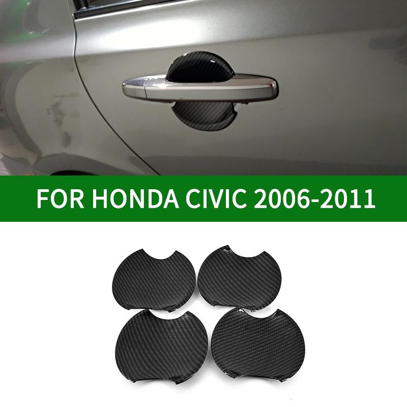 Для Honda Civic 2006-2011 восьмого поколения, черный узор из углеродного волокна, дверная ручка, чаша, безель
Для Honda Civic 2006-2011 восьмого поколения, черный узор из углеродного волокна, дверная ручка, чаша, безель