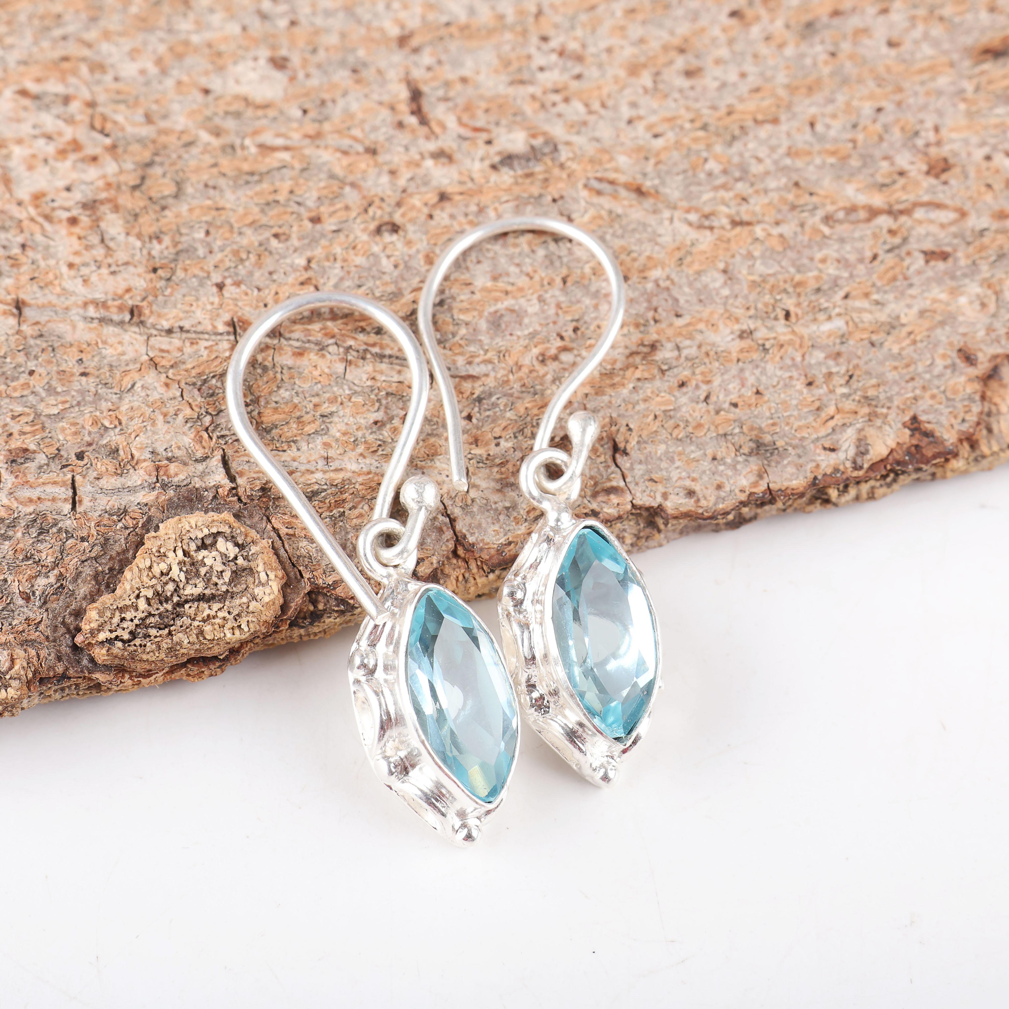 Sky Blue Topaz Gemstone Earring, Handmade Gorgeous Jewelry, 925 Solid Sterling Silver Jewelry, Everyday Earring For Wedding Gift 1.38 Inches синий
Sky Blue Topaz Gemstone Earring, Handmade Gorgeous Jewelry, 925 Solid Sterling Silver Jewelry, Everyday Earring For Wedding Gift 1.38 Inches синий