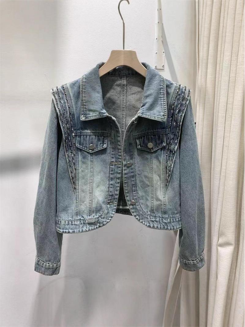 Women s European-Style Beaded Denim Jacket - 2025 Autumn/Winter Collection: Short Heavy-Duty Cardigan Large
Women s European-Style Beaded Denim Jacket - 2025 Autumn/Winter Collection: Short Heavy-Duty Cardigan Large