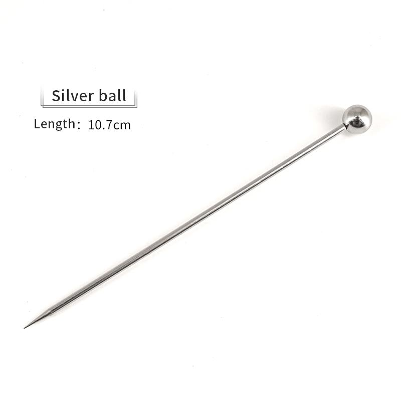 10pcs Stainless Steel Cocktail Sticks Wine Needle Mixing Reusable Metal Cocktail Skewers Olives Appetizers Bar Christmas Party
10pcs Stainless Steel Cocktail Sticks Wine Needle Mixing Reusable Metal Cocktail Skewers Olives Appetizers Bar Christmas Party
