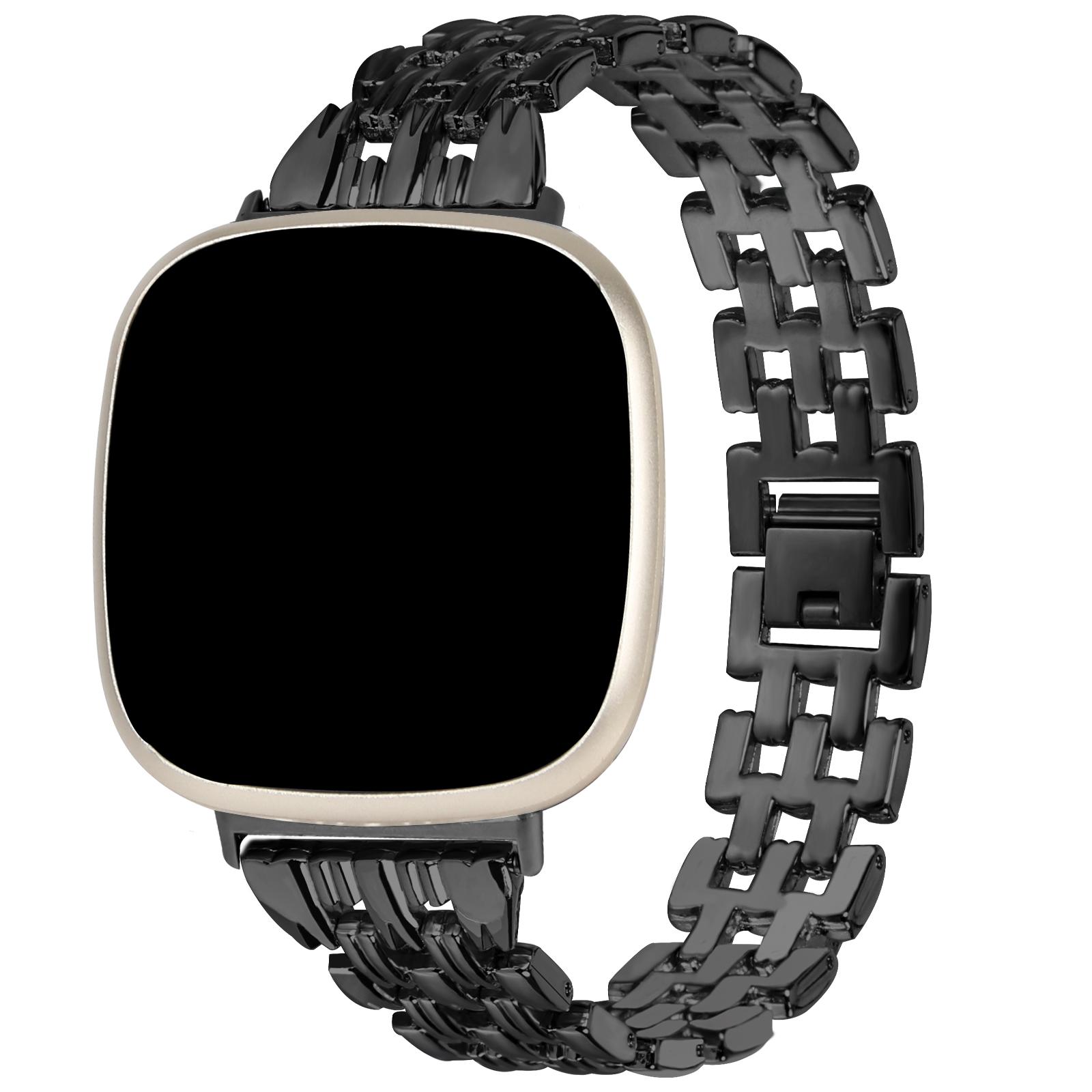 For Fitbit Versa 4/Sense 2 Stainless Steel Replacement Strap Hollow 5 Beads Metal Watch Band Black
For Fitbit Versa 4/Sense 2 Stainless Steel Replacement Strap Hollow 5 Beads Metal Watch Band Black