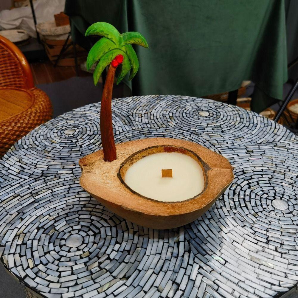 Creative Boat-shaped Coconut Shell Holder Natural Incense Holder Candlestick Restaurant
Creative Boat-shaped Coconut Shell Holder Natural Incense Holder Candlestick Restaurant