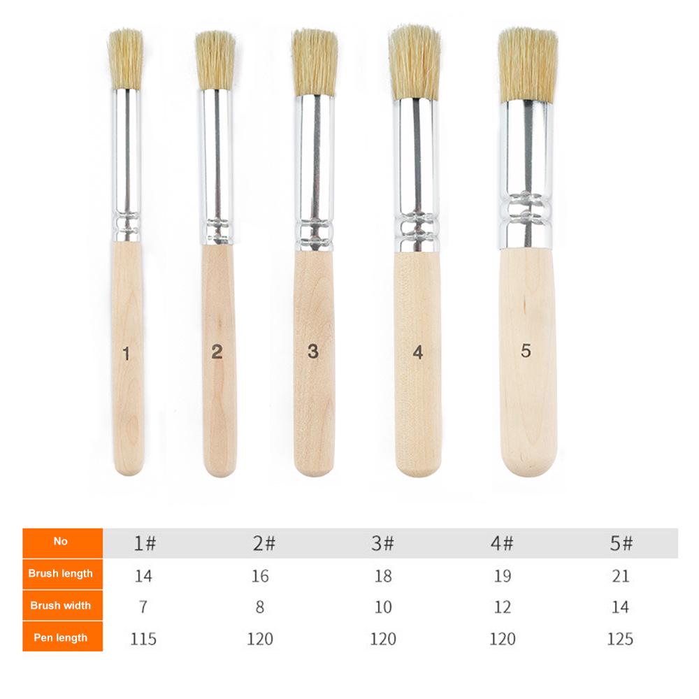 SeamiArt Boar Bristle Short Handle 5-Piece Oil Painting Brush Set with Flat, Round, and Hollow Carving Brushes білий
SeamiArt Boar Bristle Short Handle 5-Piece Oil Painting Brush Set with Flat, Round, and Hollow Carving Brushes білий