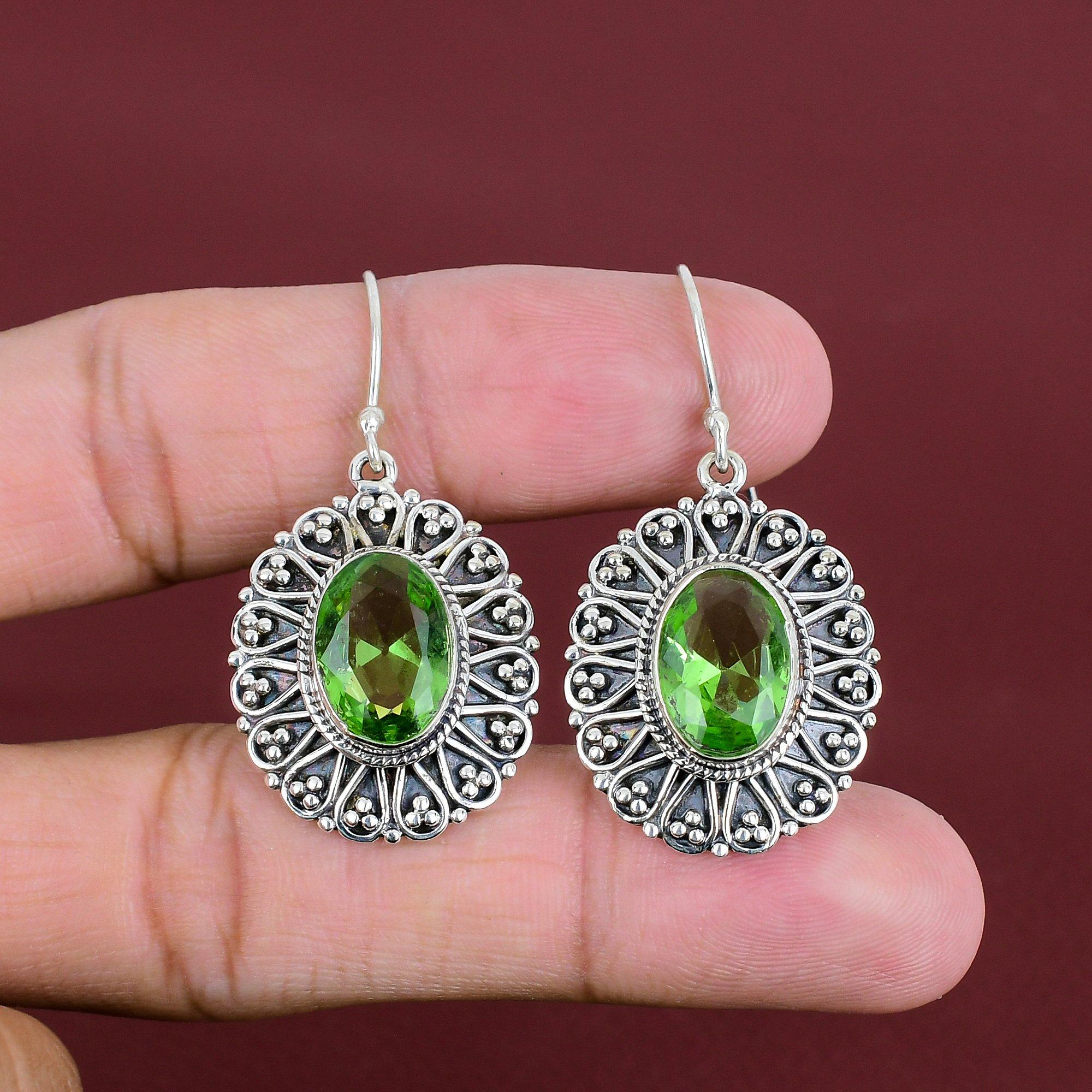 Faceted Green Amethyst Earring Natural Gemstone Earring 925 Sterling Silver Earring Designer Jewelry Handmade Vintage Earring Gifts For Wife
Faceted Green Amethyst Earring Natural Gemstone Earring 925 Sterling Silver Earring Designer Jewelry Handmade Vintage Earring Gifts For Wife