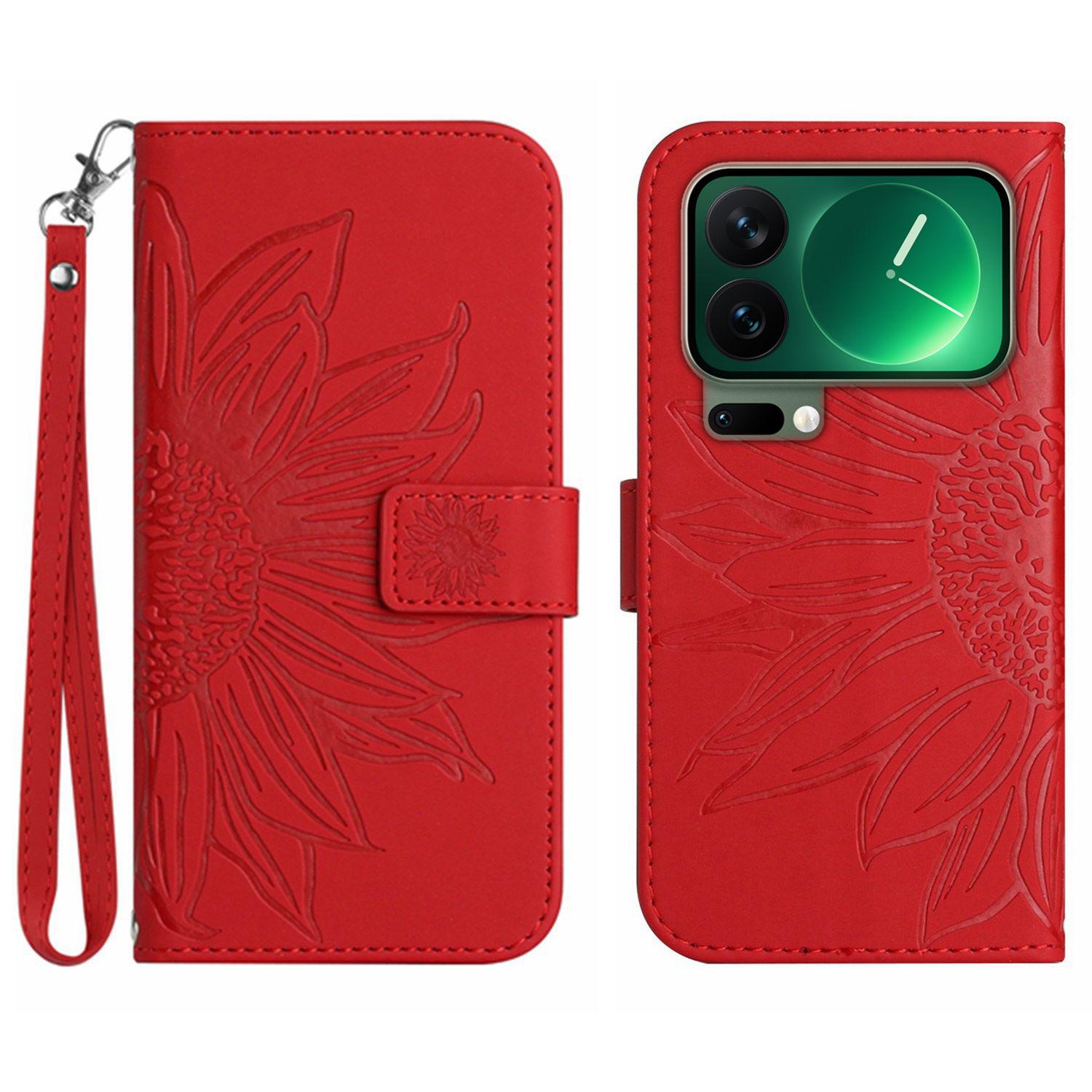 For Xiaomi 17 Pro Case Sunflower Imprint Leather Wallet Phone Cover with Wrist Strap
For Xiaomi 17 Pro Case Sunflower Imprint Leather Wallet Phone Cover with Wrist Strap