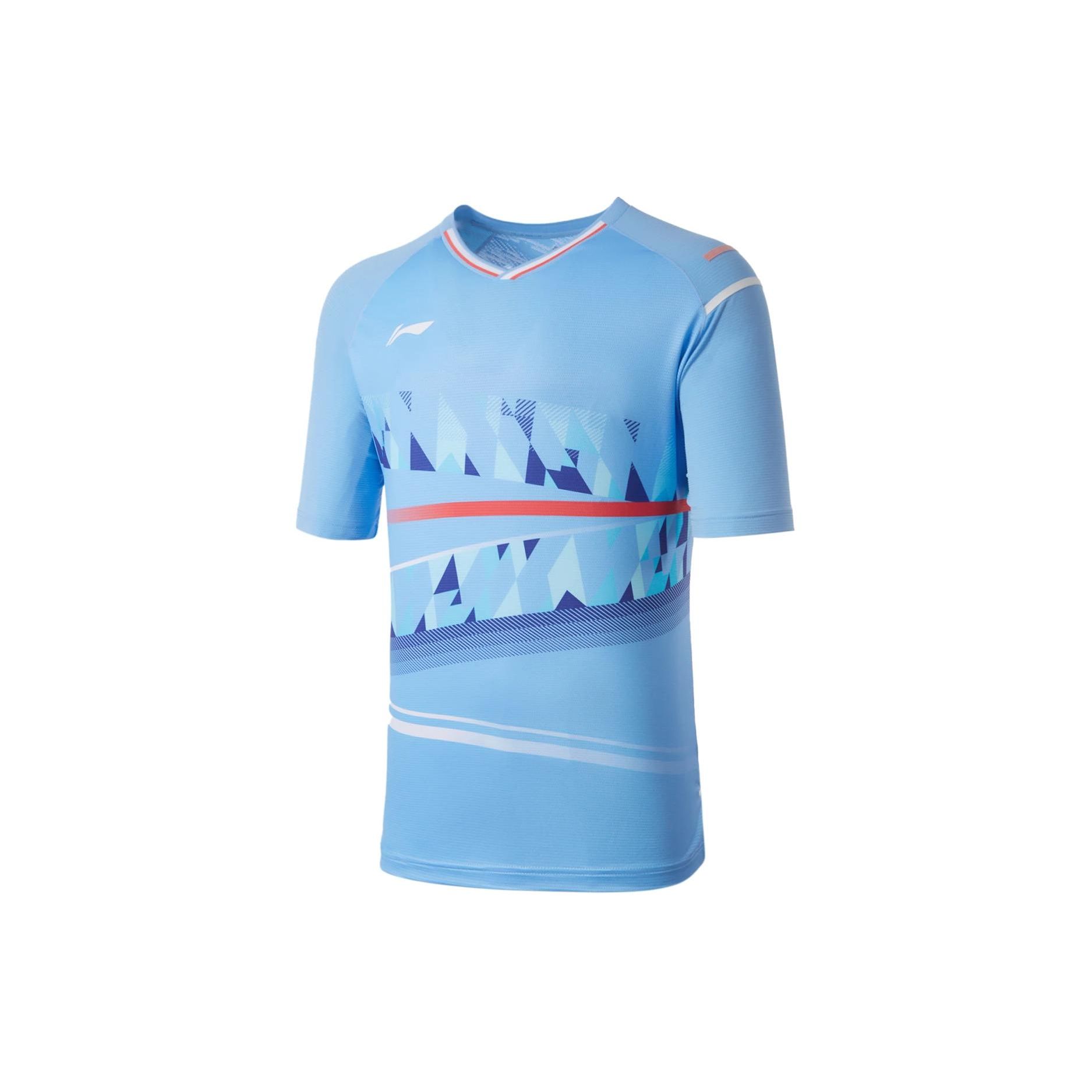 Li-Ning Color Block V-Neck Breathable Sports Training Short Sleeve T-Shirt Unisex Tops Bright-Sky-Blue AAYU131-3 3XL
Li-Ning Color Block V-Neck Breathable Sports Training Short Sleeve T-Shirt Unisex Tops Bright-Sky-Blue AAYU131-3 3XL