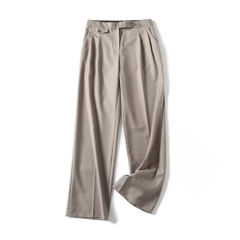 MD Women s Clothing Autumn Leisure Flip Decoration Drape Plaid Wool Blend Straight-Leg Trousers Female 05055537706 Dark brown L
MD Women s Clothing Autumn Leisure Flip Decoration Drape Plaid Wool Blend Straight-Leg Trousers Female 05055537706 Dark brown L