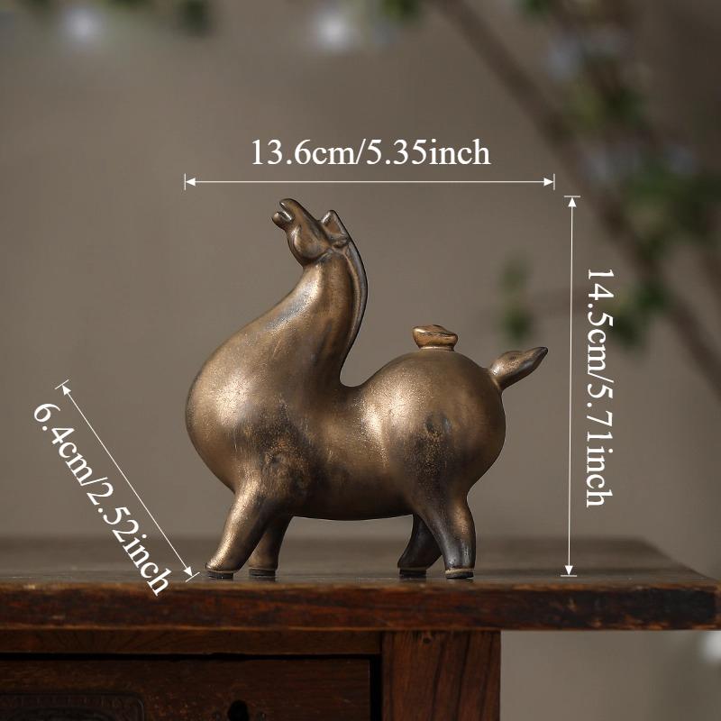 Ceramic Wealth Attraction Tang Ma Ornament Chinese Animal Ornaments Living Room/office Desktop Decorations Ceramic Handicrafts
Ceramic Wealth Attraction Tang Ma Ornament Chinese Animal Ornaments Living Room/office Desktop Decorations Ceramic Handicrafts