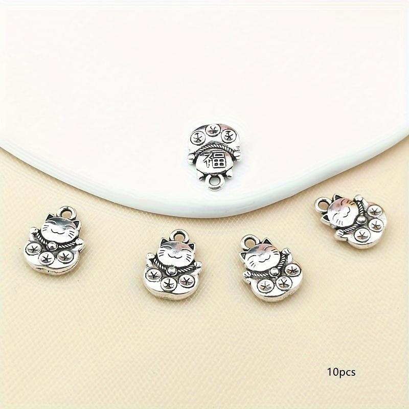 15x11mm Lucky Fortune Cat Charm Pendant DIY Earrings Necklace Bracelet Keychain Pendant Fashion Jewelry Accessories 10pcs 3XL серебряный
15x11mm Lucky Fortune Cat Charm Pendant DIY Earrings Necklace Bracelet Keychain Pendant Fashion Jewelry Accessories 10pcs 3XL серебряный