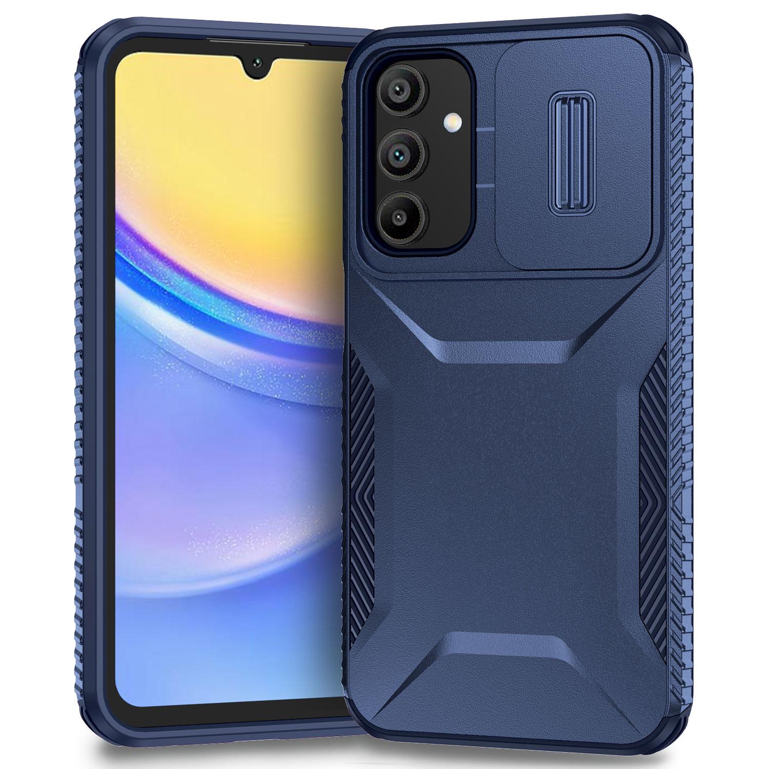 For Samsung Galaxy A15 4G/5G Case PC+TPU Impact-Resistant Phone Cover Slide Camera Lens Protection Blue
For Samsung Galaxy A15 4G/5G Case PC+TPU Impact-Resistant Phone Cover Slide Camera Lens Protection Blue