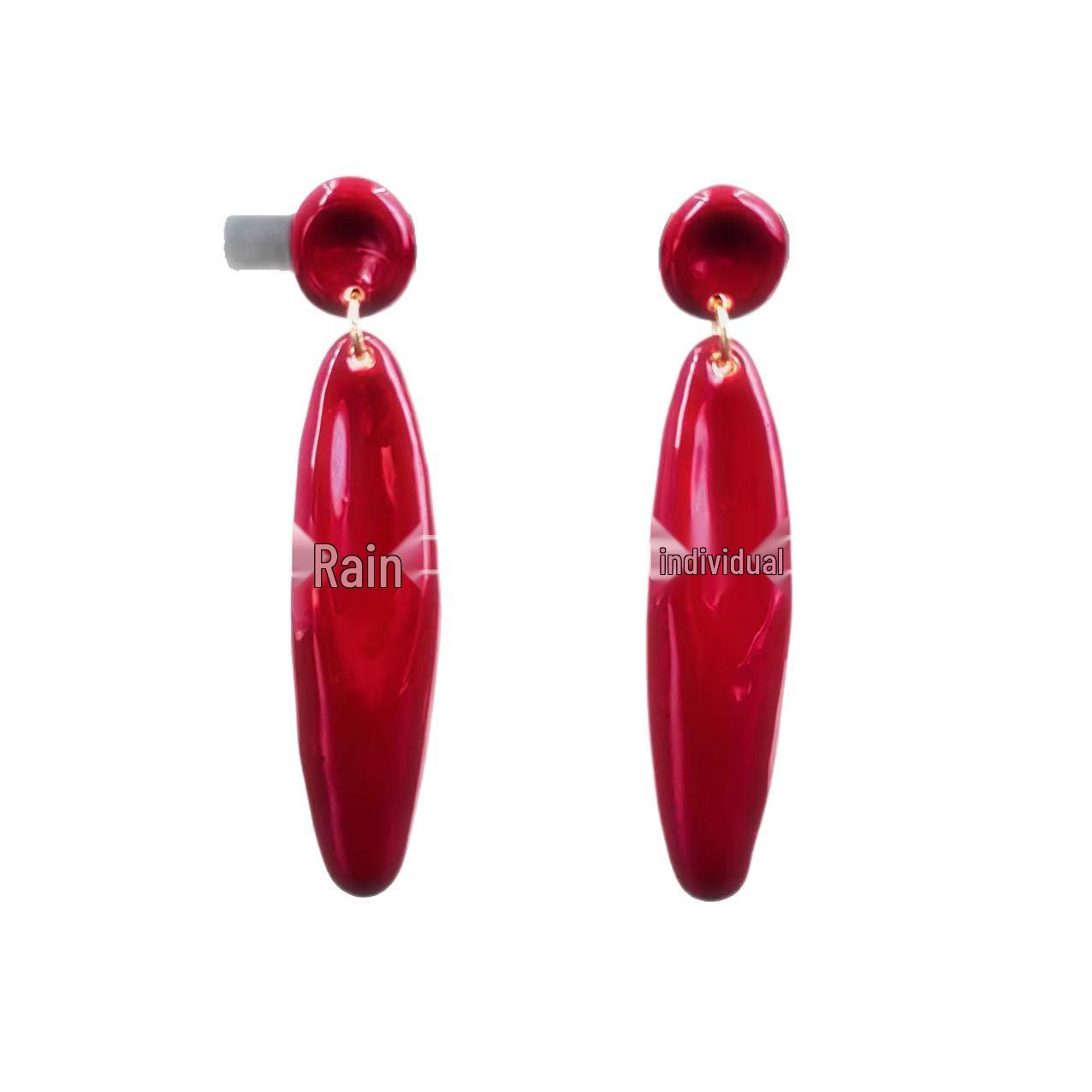 Европейские и американские минималистичные геометрические серьги-пусеты с красной эмалью - Ретро, Изысканные, Универсальные, Высококлассные женские украшения.
Европейские и американские минималистичные геометрические серьги-пусеты с красной эмалью - Ретро, Изысканные, Универсальные, Высококлассные женские украшения.