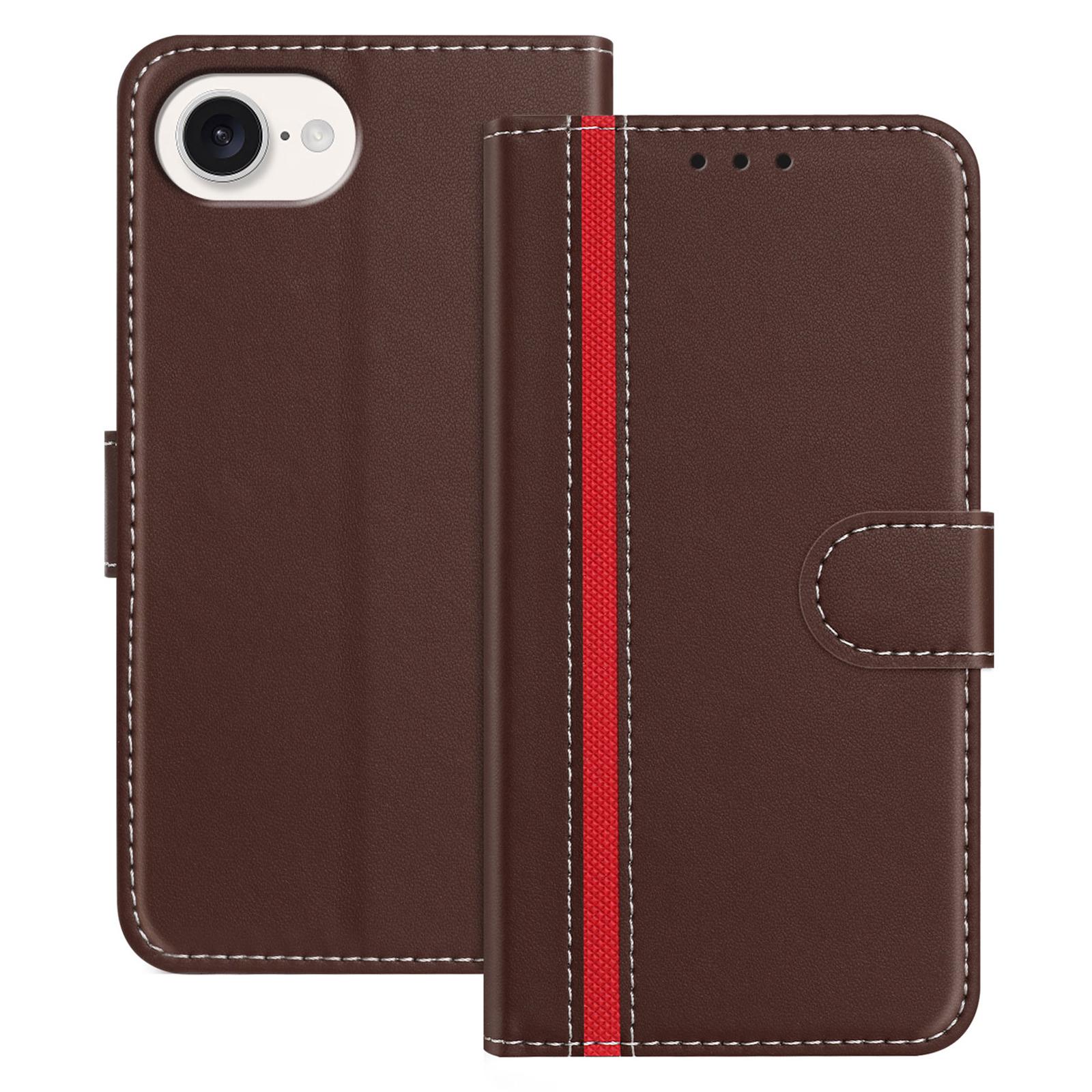 Чехлы для телефона iPhone 16e Чехол-кошелек с подставкой Кожаный чехол с цветовой вставкой и магнитной застежкой Brown
Чехлы для телефона iPhone 16e Чехол-кошелек с подставкой Кожаный чехол с цветовой вставкой и магнитной застежкой Brown