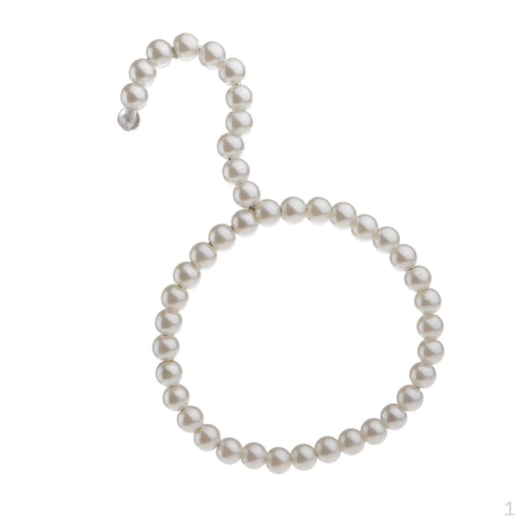 12cm Pearl Beaded Clothes Hanger Coat Scarf Tie Socks Silk Ring Hook Holder for Home Wedding White without Bowknot
12cm Pearl Beaded Clothes Hanger Coat Scarf Tie Socks Silk Ring Hook Holder for Home Wedding White without Bowknot