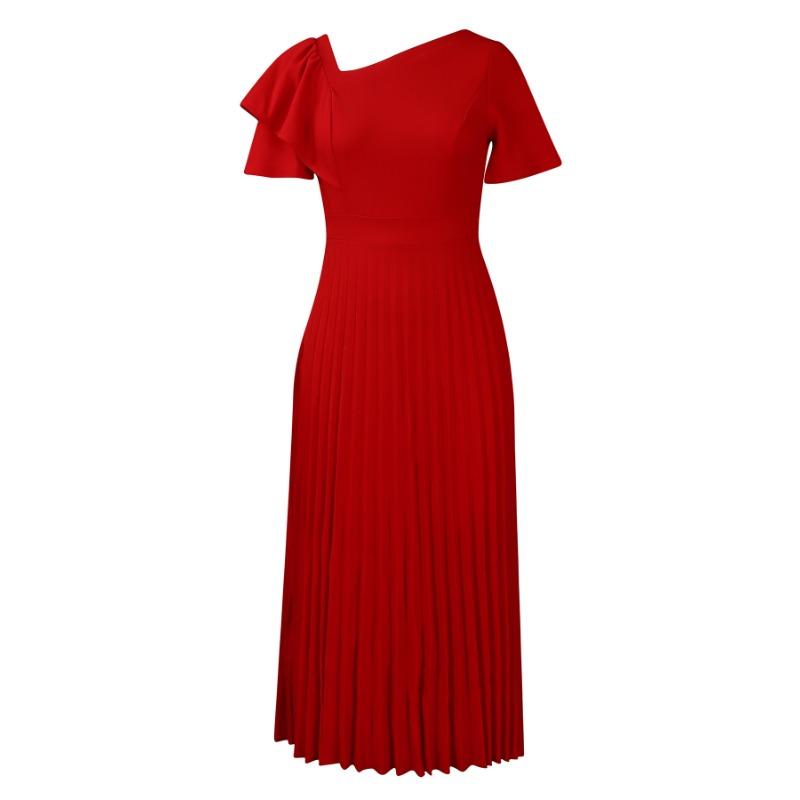 Женское платье больших размеров, модное, темпераментное, однотонное, с расклешенными рукавами, с высокой талией, плиссированные платья под давлением 3XL красный
Женское платье больших размеров, модное, темпераментное, однотонное, с расклешенными рукавами, с высокой талией, плиссированные платья под давлением 3XL красный