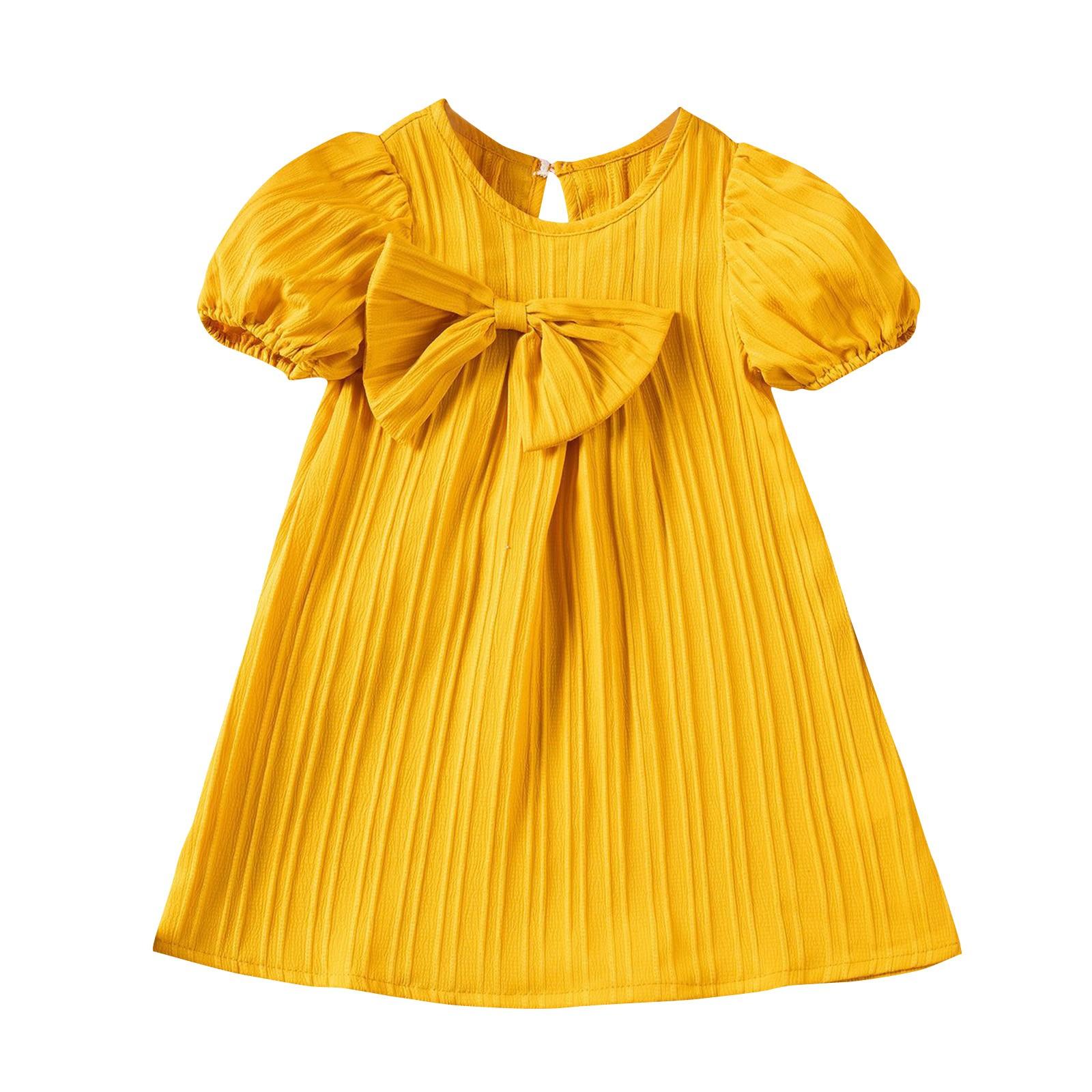 Летнее детское платье с большим бантом, легкая плиссированная дышащая модная юбка-трапеция для принцессы 120 жёлтый
Летнее детское платье с большим бантом, легкая плиссированная дышащая модная юбка-трапеция для принцессы 120 жёлтый