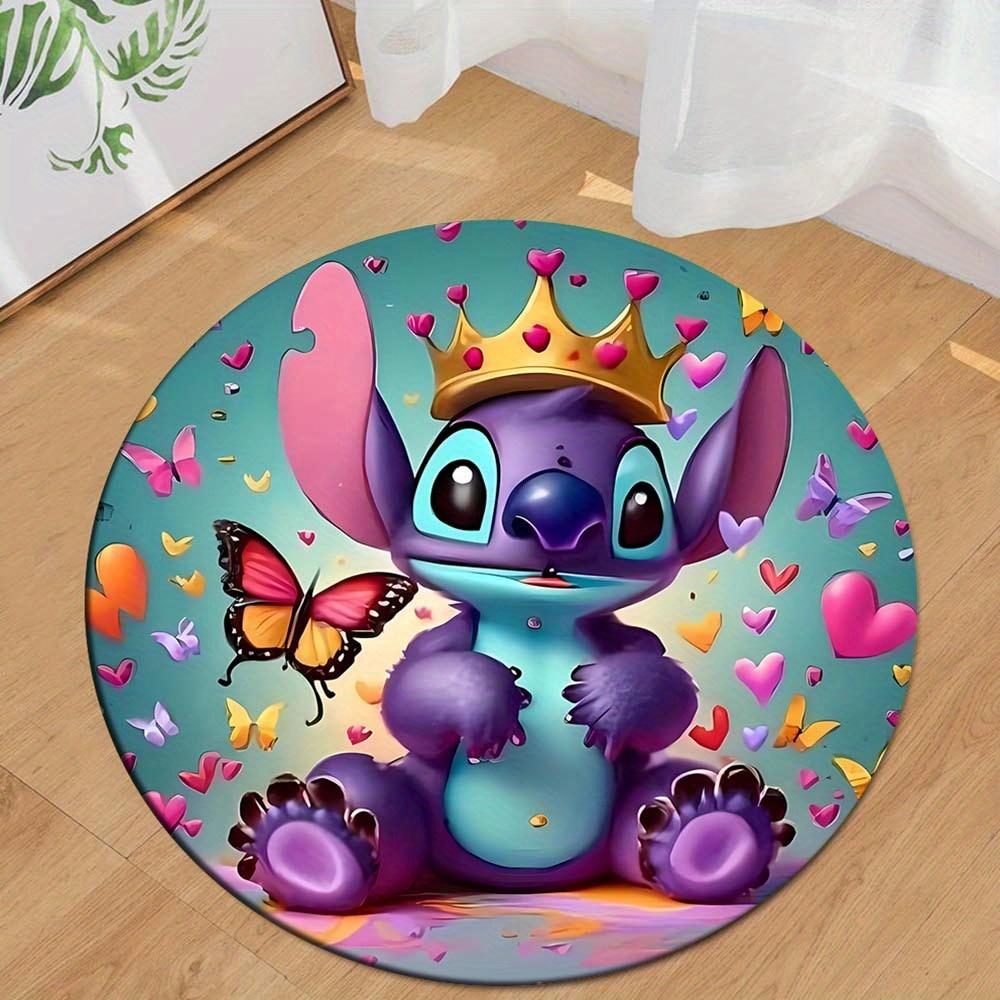 1pc Lilo & Stitch Round Area Rug , Playroom Bedroom Living Room Indoor Decor Rug , Perfect for Leisure Areas , Bedside , Cloakroom , and Out 80cm/31.5in
1pc Lilo & Stitch Round Area Rug , Playroom Bedroom Living Room Indoor Decor Rug , Perfect for Leisure Areas , Bedside , Cloakroom , and Out 80cm/31.5in
