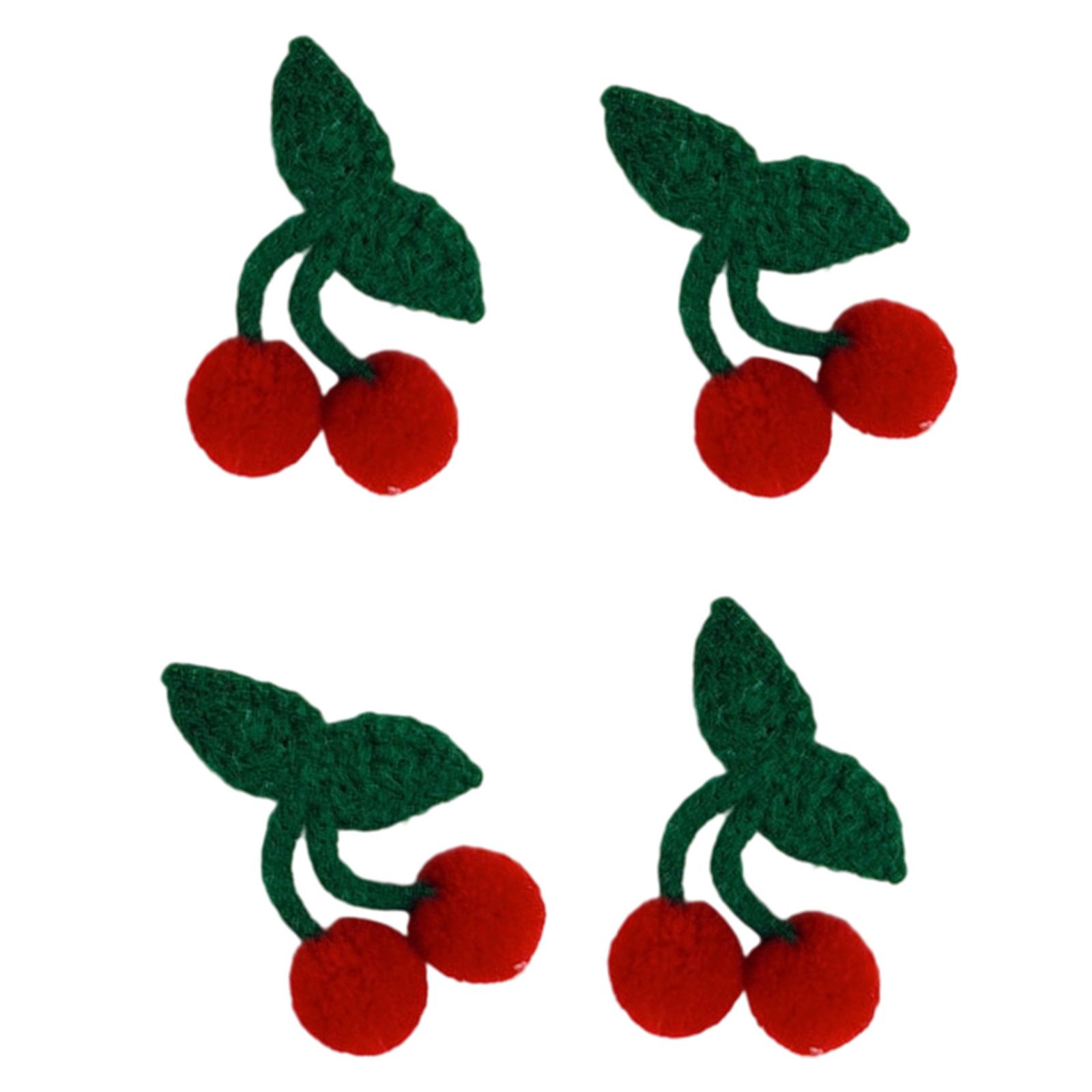 4Pcs Multipurpose Knitted Fabric Cherry Keychain Brooch DIY Kit Handmade Craft Project For Hats Bags Decorations
4Pcs Multipurpose Knitted Fabric Cherry Keychain Brooch DIY Kit Handmade Craft Project For Hats Bags Decorations