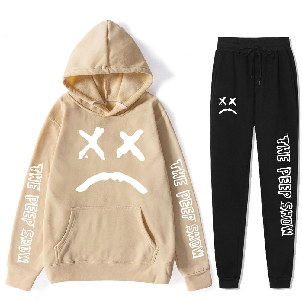 Autumn Winter Lil Peep The Peep Show Graphic Printed Hoodies Sweatpants Set Fashionable Casual Warm Sports Long Sleeved Pants Men s Sport Wear L
Autumn Winter Lil Peep The Peep Show Graphic Printed Hoodies Sweatpants Set Fashionable Casual Warm Sports Long Sleeved Pants Men s Sport Wear L