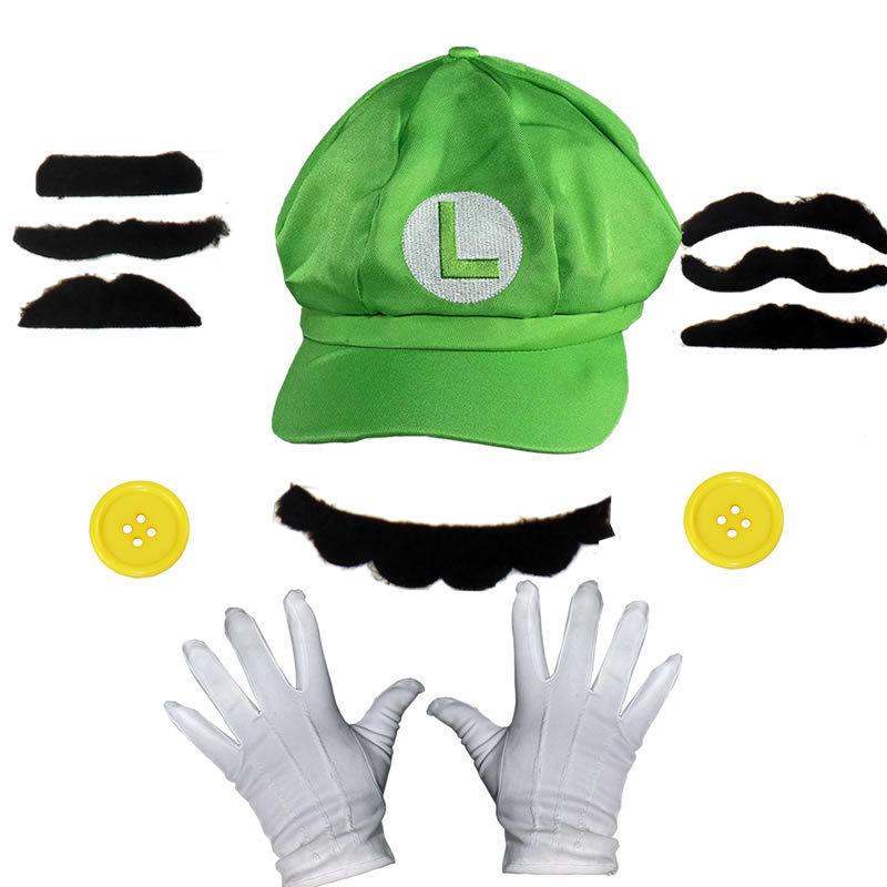 Super Mario Bros Cap And Glove Set With Canvas Material For Cosplay And Collectors зелений
Super Mario Bros Cap And Glove Set With Canvas Material For Cosplay And Collectors зелений
