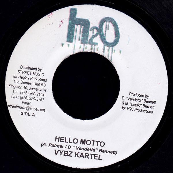 7inch Record VYBZ KARTEL - Hello Motto NONE H2O Productions 2005 Jamaica Reggae, Ska & Dub Used
7inch Record VYBZ KARTEL - Hello Motto NONE H2O Productions 2005 Jamaica Reggae, Ska & Dub Used