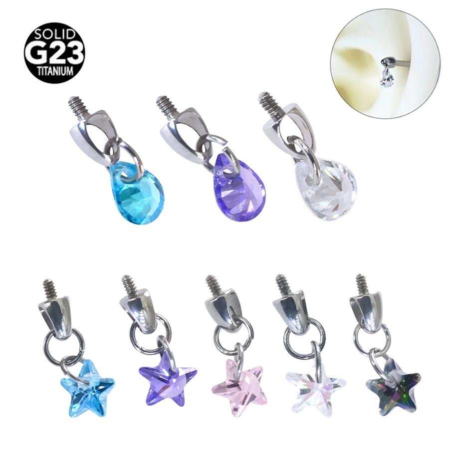F136 Titanium Alloy Teardrop Crystal Zircon Labret Stud for Cartilage Piercing M0.9 Thread
F136 Titanium Alloy Teardrop Crystal Zircon Labret Stud for Cartilage Piercing M0.9 Thread