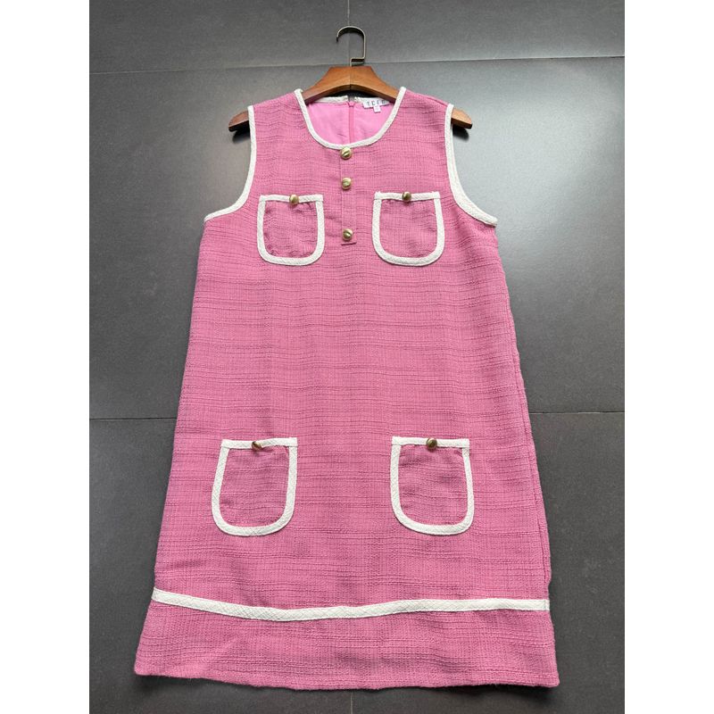 Заказ внешней торговли ~ Розовое изящное изысканное платье-свинг А-силуэта без рукавов Pink Tweed Style Dress L
Заказ внешней торговли ~ Розовое изящное изысканное платье-свинг А-силуэта без рукавов Pink Tweed Style Dress L