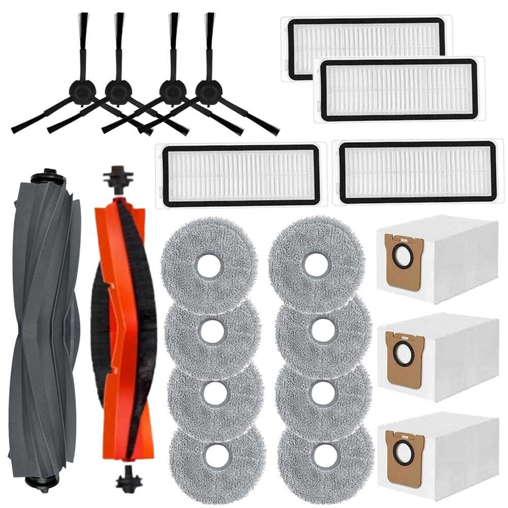 21 PCS Accessories Set for Dreame L20 Ultra/X20 Pro/X20 Pro Plus Vacuum Cleaner Spare Parts, 2 Main Brush 4 Side Brush 4 HEPA Fi светло-серый
21 PCS Accessories Set for Dreame L20 Ultra/X20 Pro/X20 Pro Plus Vacuum Cleaner Spare Parts, 2 Main Brush 4 Side Brush 4 HEPA Fi светло-серый