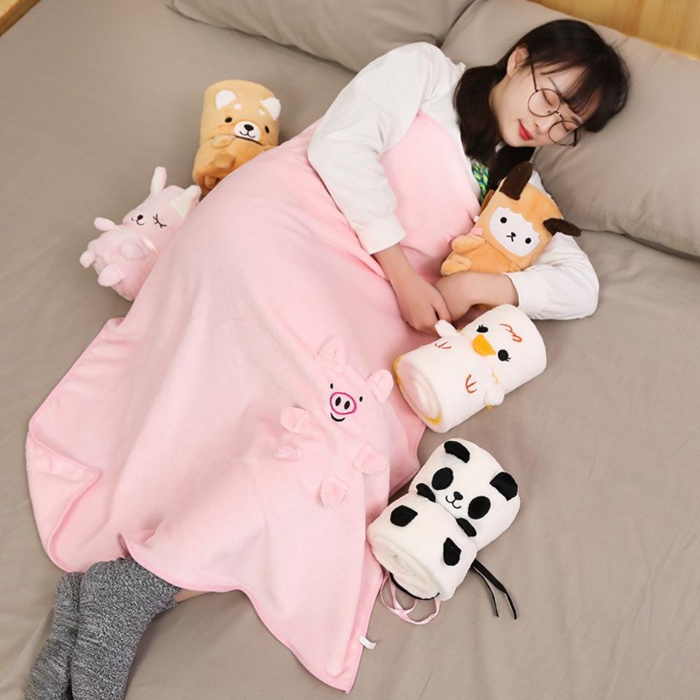 Dual-use Air Conditioning Blanket Coral Velvet Car Roll Blanket Noontime Snooze Blanket School Style 12
Dual-use Air Conditioning Blanket Coral Velvet Car Roll Blanket Noontime Snooze Blanket School Style 12