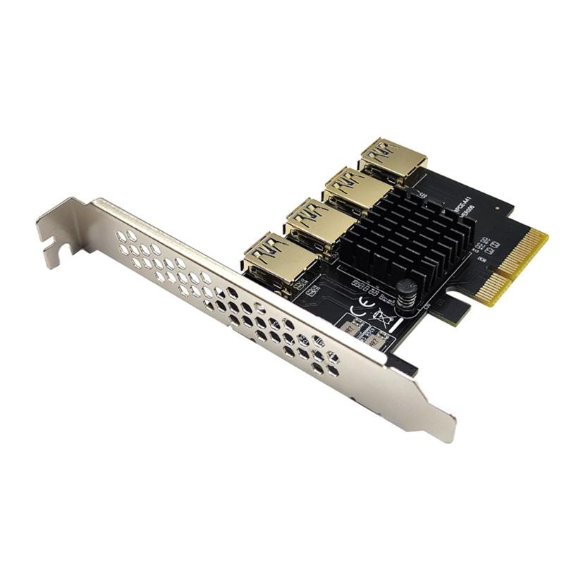Адаптер із 1 до 4 PCIe до 4 PCIe PCI-Express 1x до 16x USB 3.0 Майнінг-карта iser Картка PCI-E із позолоченим інтерфейсом Адаптерна карта
Адаптер із 1 до 4 PCIe до 4 PCIe PCI-Express 1x до 16x USB 3.0 Майнінг-карта iser Картка PCI-E із позолоченим інтерфейсом Адаптерна карта