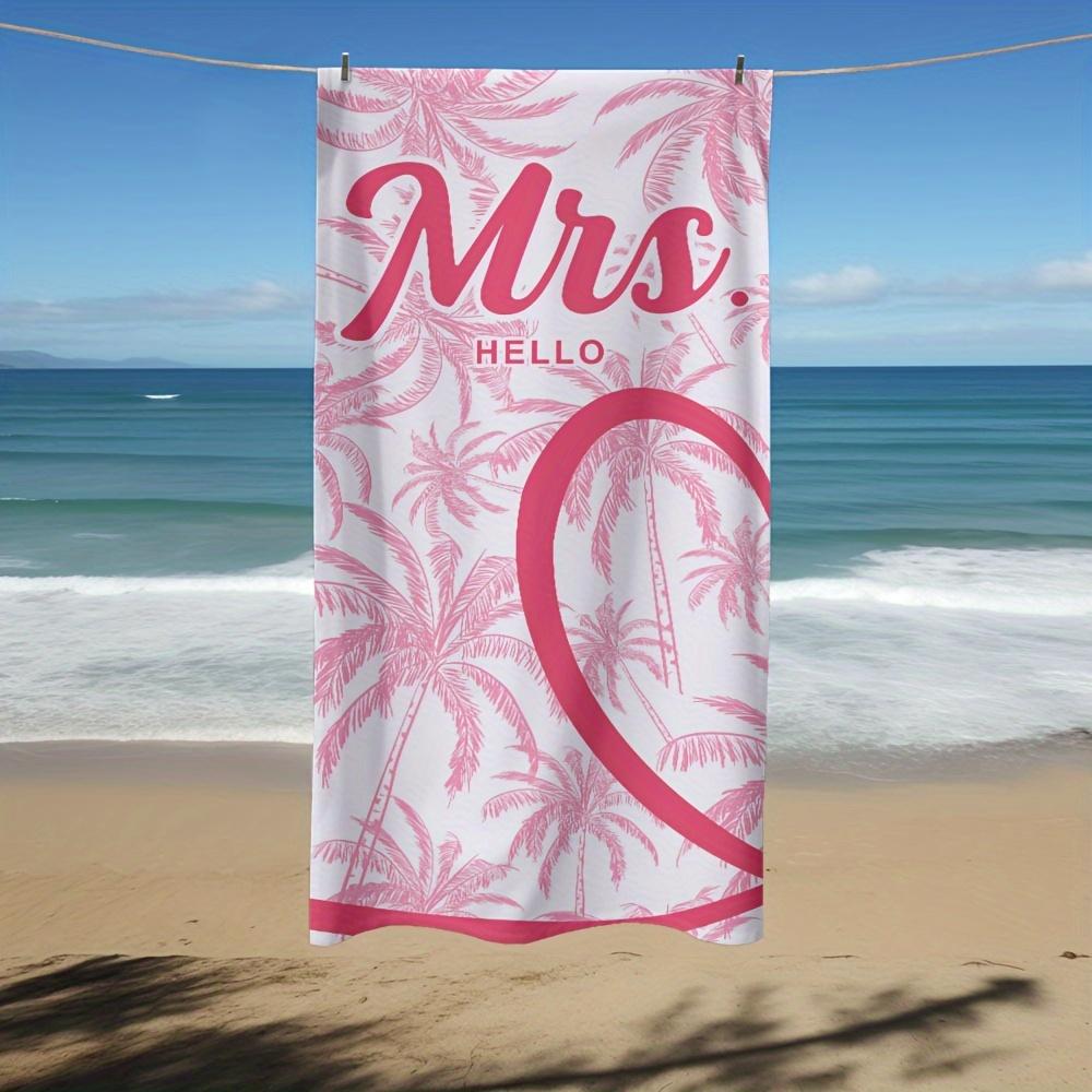 Mrs. Letter Pattern Beach Towel, Quick Drying Soft Absorbent for Outdoor Travel Camping W30*H60(CM)
Mrs. Letter Pattern Beach Towel, Quick Drying Soft Absorbent for Outdoor Travel Camping W30*H60(CM)