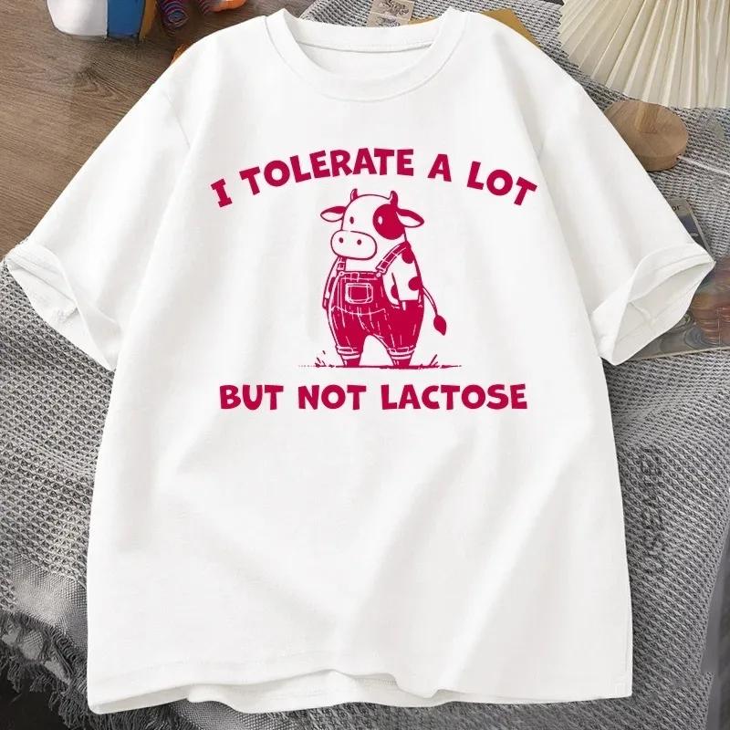 I Tolerate A Lot But Not Lactose Funny TShirt Cute Cow Meme Tee Shirt Vintage Y2K Humor T Shirt Short Sleeve Women Tops S
I Tolerate A Lot But Not Lactose Funny TShirt Cute Cow Meme Tee Shirt Vintage Y2K Humor T Shirt Short Sleeve Women Tops S