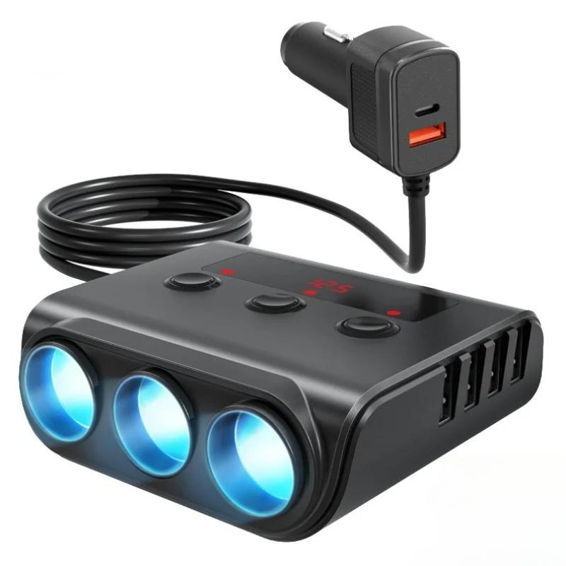 Автомобильный разветвитель, автомобильное зарядное устройство, адаптер 180 Вт, автомобильное зарядное устройство, разветвитель 9 в 1 для кемпинга, GPS, автомобильный адаптер 12 В/24 В чёрный
Автомобильный разветвитель, автомобильное зарядное устройство, адаптер 180 Вт, автомобильное зарядное устройство, разветвитель 9 в 1 для кемпинга, GPS, автомобильный адаптер 12 В/24 В чёрный