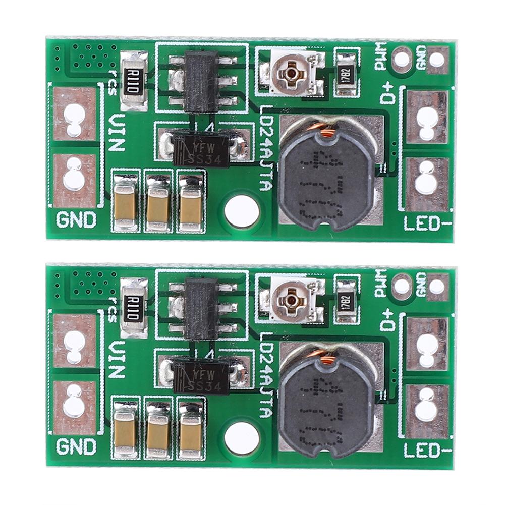 2 Pcs LD24AJTA LED Driver Board 20W DC6~25V Adjustable PWM Controlled DCDC Buck Converter
2 Pcs LD24AJTA LED Driver Board 20W DC6~25V Adjustable PWM Controlled DCDC Buck Converter