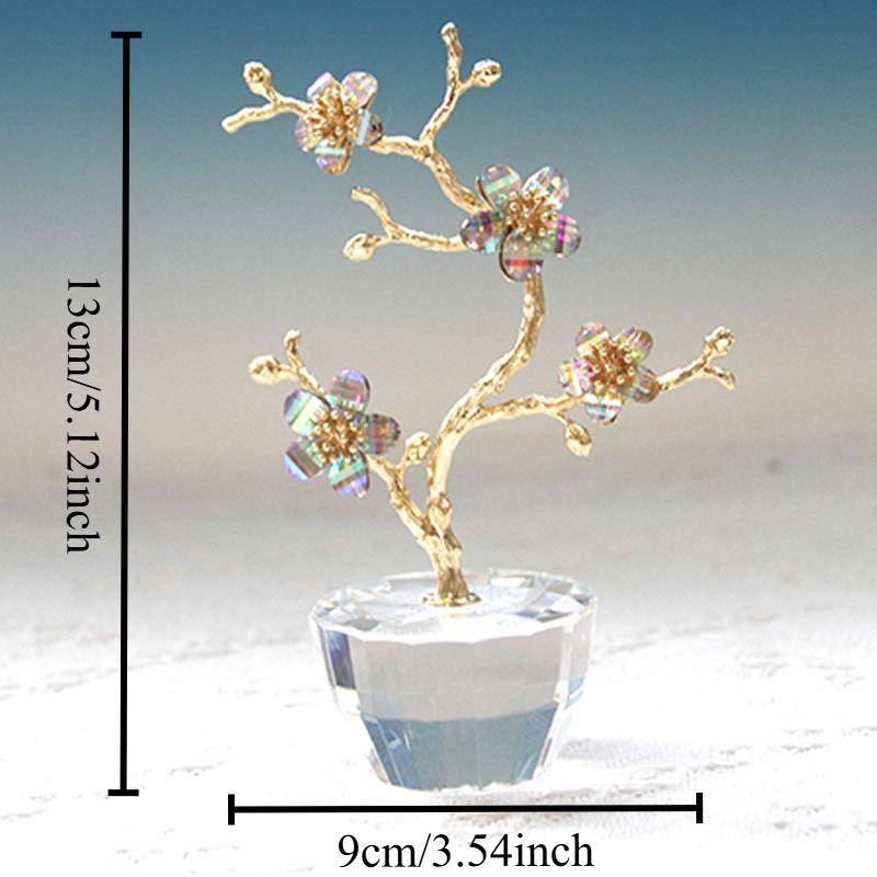 1pcs Elegant Crystal Plum Blossom Home Decor Desktop Ornament Feng Shui Gift for Women Birthday Present Atmosphere
1pcs Elegant Crystal Plum Blossom Home Decor Desktop Ornament Feng Shui Gift for Women Birthday Present Atmosphere