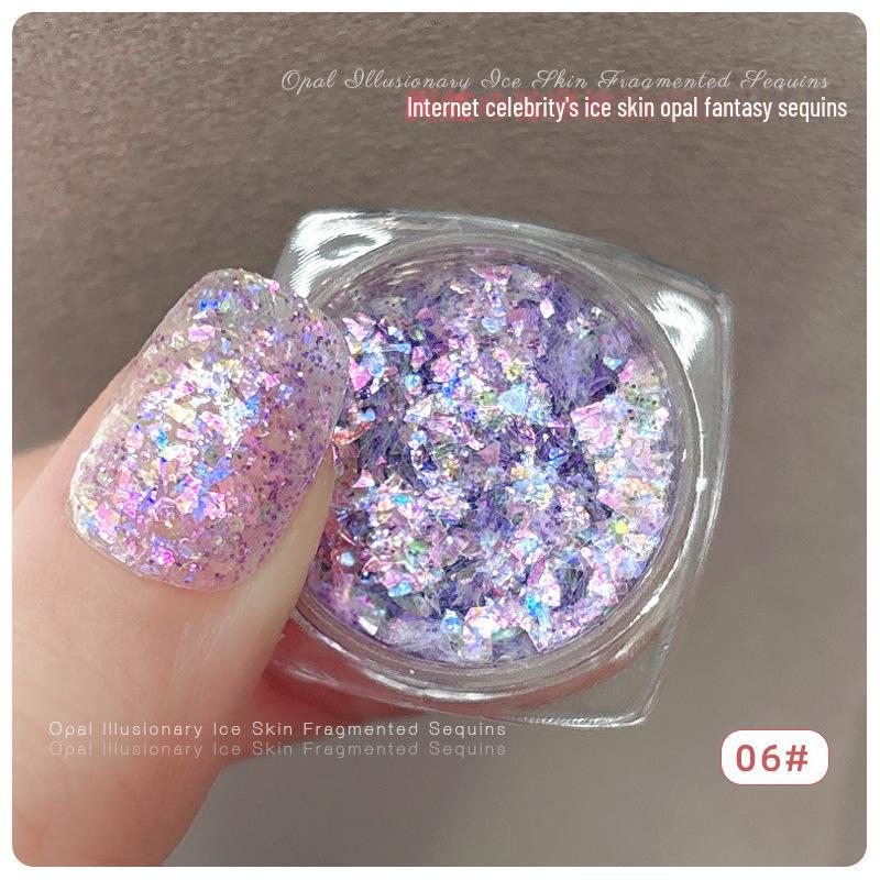 Блестки Opal Fantasy 2024 Aurora: Ультратонкая вспышка Fine Flash для нейл-арта 06 Opal Ice Skin Sequins
Блестки Opal Fantasy 2024 Aurora: Ультратонкая вспышка Fine Flash для нейл-арта 06 Opal Ice Skin Sequins
